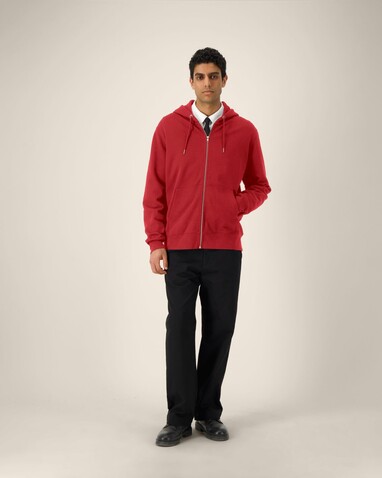 Cultivator 2.0 - Der Iconic Unisex-Zip-Hoodie - Red - 4XL bedrucken, Art.-Nr. STSU179C0044X