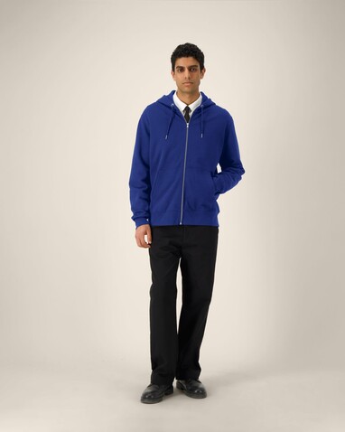 Cultivator 2.0 - Der Iconic Unisex-Zip-Hoodie - Worker Blue - 3XL bedrucken, Art.-Nr. STSU179C0883X
