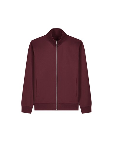 Trailer 2.0 - Das Unisex-Sweatshirt mit Reißverschluss und Stehkragen - Burgundy - XXS bedrucken, Art.-Nr. STSU253C2442S