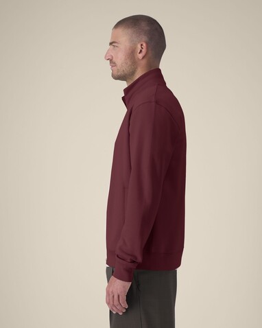 Trailer 2.0 - Das Unisex-Sweatshirt mit Reißverschluss und Stehkragen - Burgundy - 5XL bedrucken, Art.-Nr. STSU253C2445X