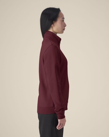 Trailer 2.0 - Das Unisex-Sweatshirt mit Reißverschluss und Stehkragen - Burgundy - 5XL bedrucken, Art.-Nr. STSU253C2445X