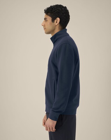 Trailer 2.0 - Das Unisex-Sweatshirt mit Reißverschluss und Stehkragen - French Navy - 3XL bedrucken, Art.-Nr. STSU253C7273X