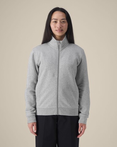 Trailer 2.0 - Das Unisex-Sweatshirt mit Reißverschluss und Stehkragen - Heather Grey - 3XL bedrucken, Art.-Nr. STSU253C2503X Trailer 2.0 - Das Unisex-Sweatshirt mit Reißverschluss und Stehkragen - Heather Grey - 3XL bedrucken, Art.-Nr. STSU253C2503X