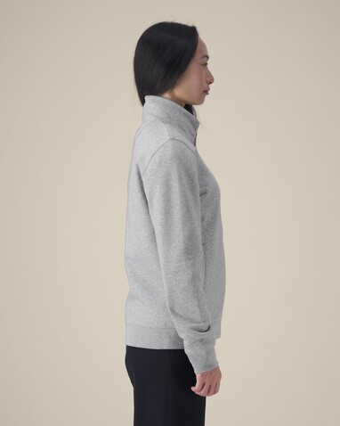 Trailer 2.0 - Das Unisex-Sweatshirt mit Reißverschluss und Stehkragen - Heather Grey - XXS bedrucken, Art.-Nr. STSU253C2502S Trailer 2.0 - Das Unisex-Sweatshirt mit Reißverschluss und Stehkragen - Heather Grey - XXS bedrucken, Art.-Nr. STSU253C2502S