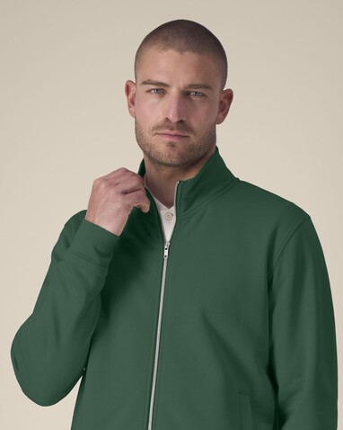 Trailer 2.0 - Das Unisex-Sweatshirt mit Reißverschluss und Stehkragen - Bottle Green - 3XL bedrucken, Art.-Nr. STSU253C2243X