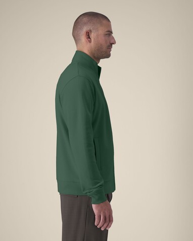 Trailer 2.0 - Das Unisex-Sweatshirt mit Reißverschluss und Stehkragen - Bottle Green - 3XL bedrucken, Art.-Nr. STSU253C2243X