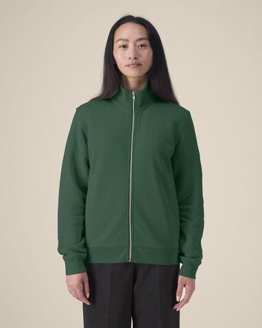 Trailer 2.0 - Das Unisex-Sweatshirt mit Reißverschluss und Stehkragen - Bottle Green - XL bedrucken, Art.-Nr. STSU253C2241X Trailer 2.0 - Das Unisex-Sweatshirt mit Reißverschluss und Stehkragen - Bottle Green - XL bedrucken, Art.-Nr. STSU253C2241X