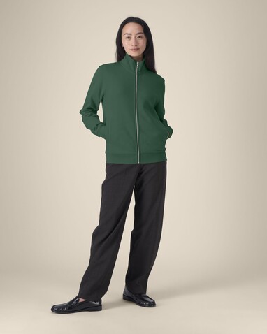 Trailer 2.0 - Das Unisex-Sweatshirt mit Reißverschluss und Stehkragen - Bottle Green - 3XL bedrucken, Art.-Nr. STSU253C2243X