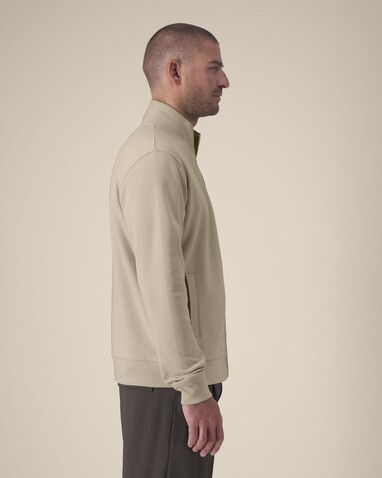 Trailer 2.0 - Das Unisex-Sweatshirt mit Reißverschluss und Stehkragen - Desert Dust - M bedrucken, Art.-Nr. STSU253C0281M