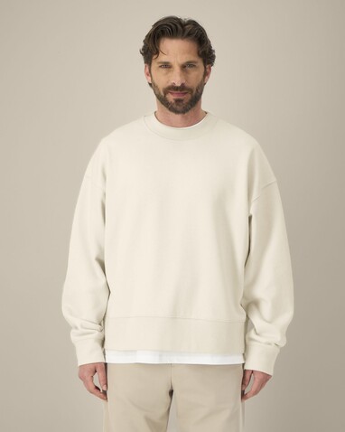 Ryler - Das Boxy Rundhals-Unisex-Sweatshirt aus recycelter Baumwolle - Natural Raw - L bedrucken, Art.-Nr. STSU255C0541L Ryler - Das Boxy Rundhals-Unisex-Sweatshirt aus recycelter Baumwolle - Natural Raw - L bedrucken, Art.-Nr. STSU255C0541L