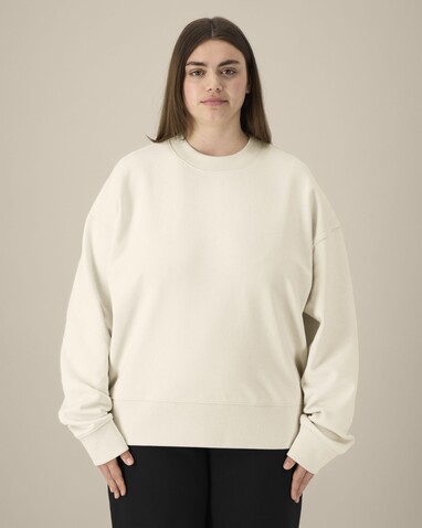 Ryler - Das Boxy Rundhals-Unisex-Sweatshirt aus recycelter Baumwolle - Natural Raw - XXS bedrucken, Art.-Nr. STSU255C0542S Ryler - Das Boxy Rundhals-Unisex-Sweatshirt aus recycelter Baumwolle - Natural Raw - XXS bedrucken, Art.-Nr. STSU255C0542S