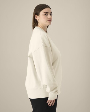 Ryler - Das Boxy Rundhals-Unisex-Sweatshirt aus recycelter Baumwolle - Natural Raw - S bedrucken, Art.-Nr. STSU255C0541S
