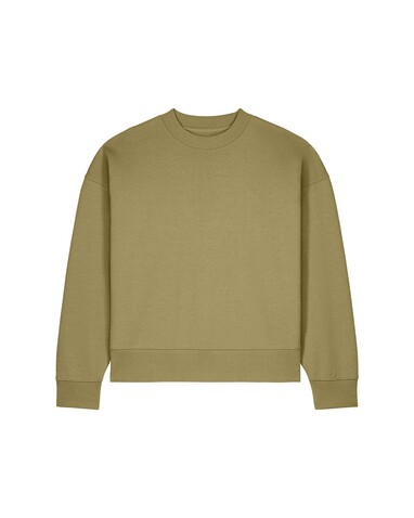 Ryler - Das Boxy Rundhals-Unisex-Sweatshirt aus recycelter Baumwolle - Faded Olive - S bedrucken, Art.-Nr. STSU255C1531S Ryler - Das Boxy Rundhals-Unisex-Sweatshirt aus recycelter Baumwolle - Faded Olive - S bedrucken, Art.-Nr. STSU255C1531S