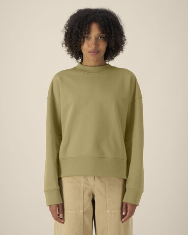 Ryler - Das Boxy Rundhals-Unisex-Sweatshirt aus recycelter Baumwolle - Faded Olive - XXL bedrucken, Art.-Nr. STSU255C1532X Ryler - Das Boxy Rundhals-Unisex-Sweatshirt aus recycelter Baumwolle - Faded Olive - XXL bedrucken, Art.-Nr. STSU255C1532X