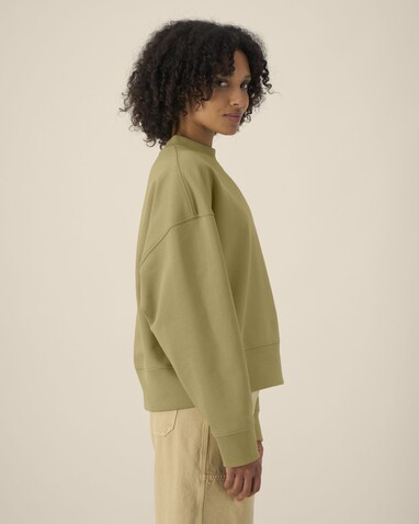 Ryler - Das Boxy Rundhals-Unisex-Sweatshirt aus recycelter Baumwolle - Faded Olive - S bedrucken, Art.-Nr. STSU255C1531S Ryler - Das Boxy Rundhals-Unisex-Sweatshirt aus recycelter Baumwolle - Faded Olive - S bedrucken, Art.-Nr. STSU255C1531S