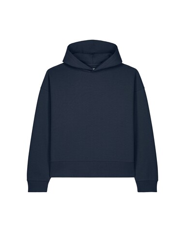Voicer - Der Boxy Unisex-Hoodie aus recycelter Baumwolle - French Navy - 3XL bedrucken, Art.-Nr. STSU256C7273X