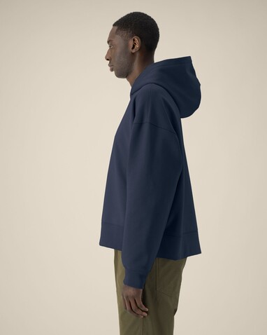 Voicer - Der Boxy Unisex-Hoodie aus recycelter Baumwolle - French Navy - 3XL bedrucken, Art.-Nr. STSU256C7273X