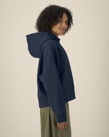 Voicer - Der Boxy Unisex-Hoodie aus recycelter Baumwolle - French Navy - XL bedrucken, Art.-Nr. STSU256C7271X