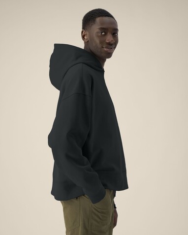 Voicer - Der Boxy Unisex-Hoodie aus recycelter Baumwolle - Black - XS bedrucken, Art.-Nr. STSU256C002XS Voicer - Der Boxy Unisex-Hoodie aus recycelter Baumwolle - Black - XS bedrucken, Art.-Nr. STSU256C002XS