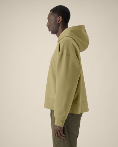 Voicer - Der Boxy Unisex-Hoodie aus recycelter Baumwolle - Faded Olive - 3XL bedrucken, Art.-Nr. STSU256C1533X Voicer - Der Boxy Unisex-Hoodie aus recycelter Baumwolle - Faded Olive - 3XL bedrucken, Art.-Nr. STSU256C1533X
