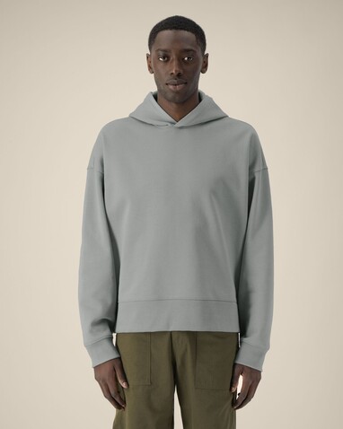 Voicer - Der Boxy Unisex-Hoodie aus recycelter Baumwolle - Misty Grey - XXL bedrucken, Art.-Nr. STSU256C1382X Voicer - Der Boxy Unisex-Hoodie aus recycelter Baumwolle - Misty Grey - XXL bedrucken, Art.-Nr. STSU256C1382X