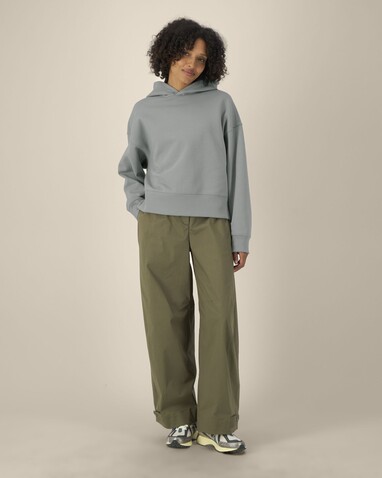 Voicer - Der Boxy Unisex-Hoodie aus recycelter Baumwolle - Misty Grey - S bedrucken, Art.-Nr. STSU256C1381S