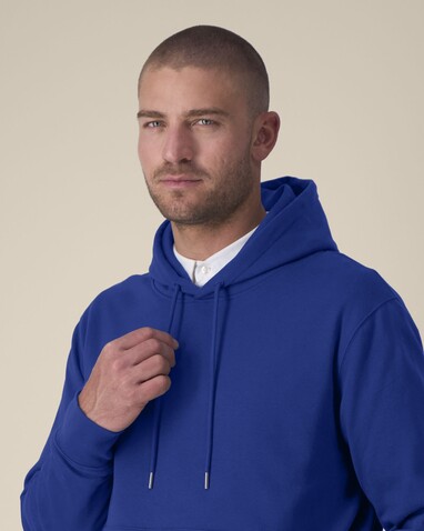 Gamechanger - Der Unisex-Hoodie aus recycelter Baumwolle - Worker Blue - 3XL bedrucken, Art.-Nr. STSU257C0883X