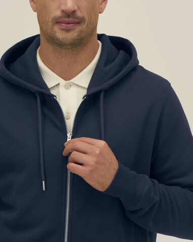 Astor - Der Unisex-Zip-Hoodie aus Baumwolle-TENCEL™ Modal - French Navy - XXS bedrucken, Art.-Nr. STSU261C7272S Astor - Der Unisex-Zip-Hoodie aus Baumwolle-TENCEL™ Modal - French Navy - XXS bedrucken, Art.-Nr. STSU261C7272S