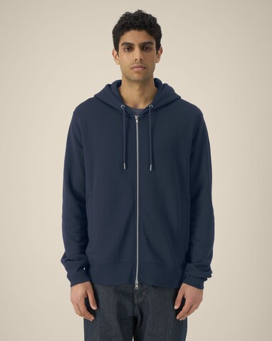 Astor - Der Unisex-Zip-Hoodie aus Baumwolle-TENCEL™ Modal - French Navy - 3XL bedrucken, Art.-Nr. STSU261C7273X