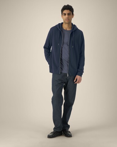 Astor - Der Unisex-Zip-Hoodie aus Baumwolle-TENCEL™ Modal - French Navy - XS bedrucken, Art.-Nr. STSU261C727XS Astor - Der Unisex-Zip-Hoodie aus Baumwolle-TENCEL™ Modal - French Navy - XS bedrucken, Art.-Nr. STSU261C727XS