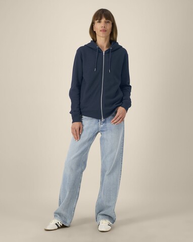 Astor - Der Unisex-Zip-Hoodie aus Baumwolle-TENCEL™ Modal - French Navy - XXS bedrucken, Art.-Nr. STSU261C7272S Astor - Der Unisex-Zip-Hoodie aus Baumwolle-TENCEL™ Modal - French Navy - XXS bedrucken, Art.-Nr. STSU261C7272S