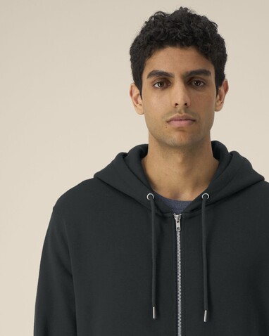Astor - Der Unisex-Zip-Hoodie aus Baumwolle-TENCEL™ Modal - Black - XL bedrucken, Art.-Nr. STSU261C0021X Astor - Der Unisex-Zip-Hoodie aus Baumwolle-TENCEL™ Modal - Black - XL bedrucken, Art.-Nr. STSU261C0021X