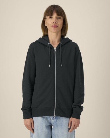 Astor - Der Unisex-Zip-Hoodie aus Baumwolle-TENCEL™ Modal - Black - XXS bedrucken, Art.-Nr. STSU261C0022S Astor - Der Unisex-Zip-Hoodie aus Baumwolle-TENCEL™ Modal - Black - XXS bedrucken, Art.-Nr. STSU261C0022S