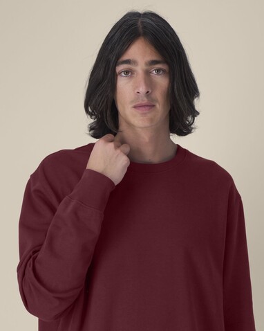 Thinker - Das Rundhals-Unisex-Sweatshirt aus recycelter Baumwolle - Burgundy - L bedrucken, Art.-Nr. STSU269C2441L