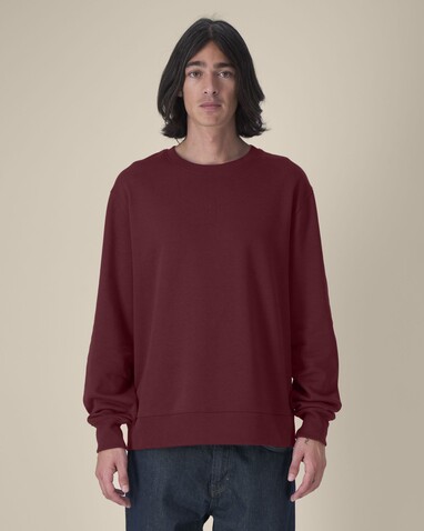 Thinker - Das Rundhals-Unisex-Sweatshirt aus recycelter Baumwolle - Burgundy - L bedrucken, Art.-Nr. STSU269C2441L