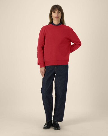 Thinker - Das Rundhals-Unisex-Sweatshirt aus recycelter Baumwolle - Red - 5XL bedrucken, Art.-Nr. STSU269C0045X