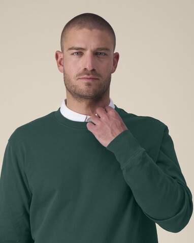 Thinker - Das Rundhals-Unisex-Sweatshirt aus recycelter Baumwolle - Glazed Green - 5XL bedrucken, Art.-Nr. STSU269C0365X