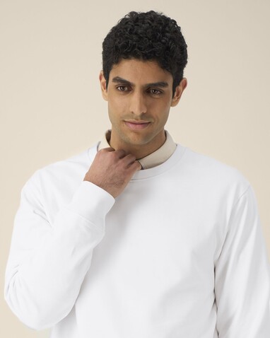 Thinker - Das Rundhals-Unisex-Sweatshirt aus recycelter Baumwolle - White - L bedrucken, Art.-Nr. STSU269C0011L