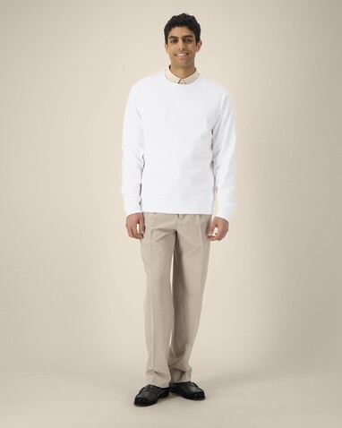 Thinker - Das Rundhals-Unisex-Sweatshirt aus recycelter Baumwolle - White - 4XL bedrucken, Art.-Nr. STSU269C0014X