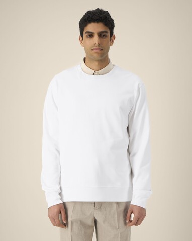Thinker - Das Rundhals-Unisex-Sweatshirt aus recycelter Baumwolle - White - XS bedrucken, Art.-Nr. STSU269C001XS Thinker - Das Rundhals-Unisex-Sweatshirt aus recycelter Baumwolle - White - XS bedrucken, Art.-Nr. STSU269C001XS