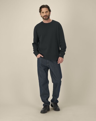 Thinker - Das Rundhals-Unisex-Sweatshirt aus recycelter Baumwolle - Black - 3XL bedrucken, Art.-Nr. STSU269C0023X
