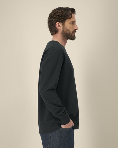 Thinker - Das Rundhals-Unisex-Sweatshirt aus recycelter Baumwolle - Black - S bedrucken, Art.-Nr. STSU269C0021S