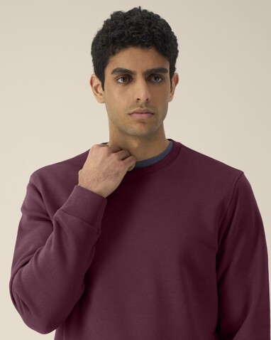 Roller - Das Rundhals-Unisex-Sweatshirt - Deep Plum - M bedrucken, Art.-Nr. STSU868C1511M