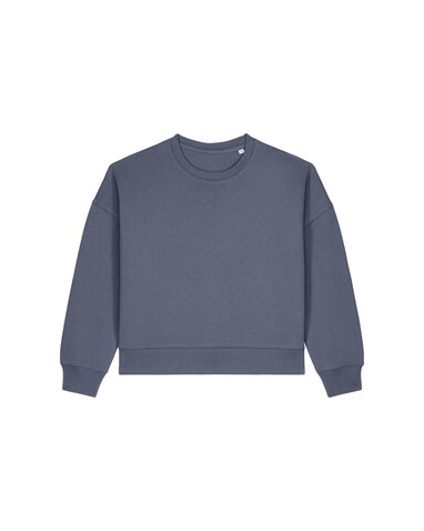 Stella Alma - Das Iconic Damen-Rundhals-Sweatshirt - Blue Grey - XL bedrucken, Art.-Nr. STSW212C1561X