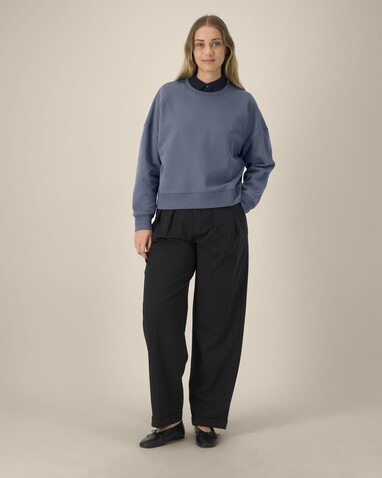 Stella Alma - Das Iconic Damen-Rundhals-Sweatshirt - Blue Grey - XXL bedrucken, Art.-Nr. STSW212C1562X
