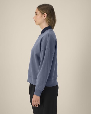 Stella Alma - Das Iconic Damen-Rundhals-Sweatshirt - Blue Grey - XL bedrucken, Art.-Nr. STSW212C1561X