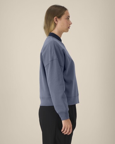 Stella Alma - Das Iconic Damen-Rundhals-Sweatshirt - Blue Grey - XL bedrucken, Art.-Nr. STSW212C1561X