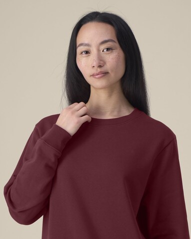 Stella Thinker - Das Damen-Rundhals-Sweatshirt aus recycelter Baumwolle - Burgundy - M bedrucken, Art.-Nr. STSW254C2441M Stella Thinker - Das Damen-Rundhals-Sweatshirt aus recycelter Baumwolle - Burgundy - M bedrucken, Art.-Nr. STSW254C2441M