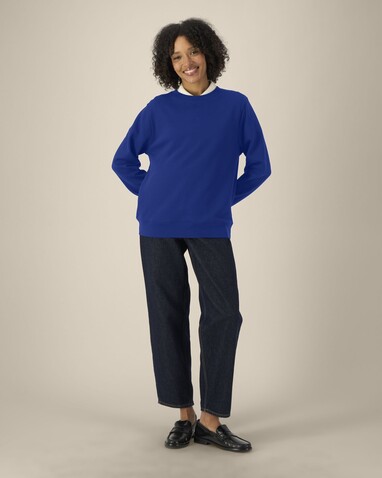 Stella Thinker - Das Damen-Rundhals-Sweatshirt aus recycelter Baumwolle - Worker Blue - S bedrucken, Art.-Nr. STSW254C0881S Stella Thinker - Das Damen-Rundhals-Sweatshirt aus recycelter Baumwolle - Worker Blue - S bedrucken, Art.-Nr. STSW254C0881S