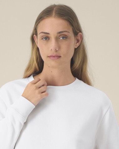Stella Thinker - Das Damen-Rundhals-Sweatshirt aus recycelter Baumwolle - White - S bedrucken, Art.-Nr. STSW254C0011S